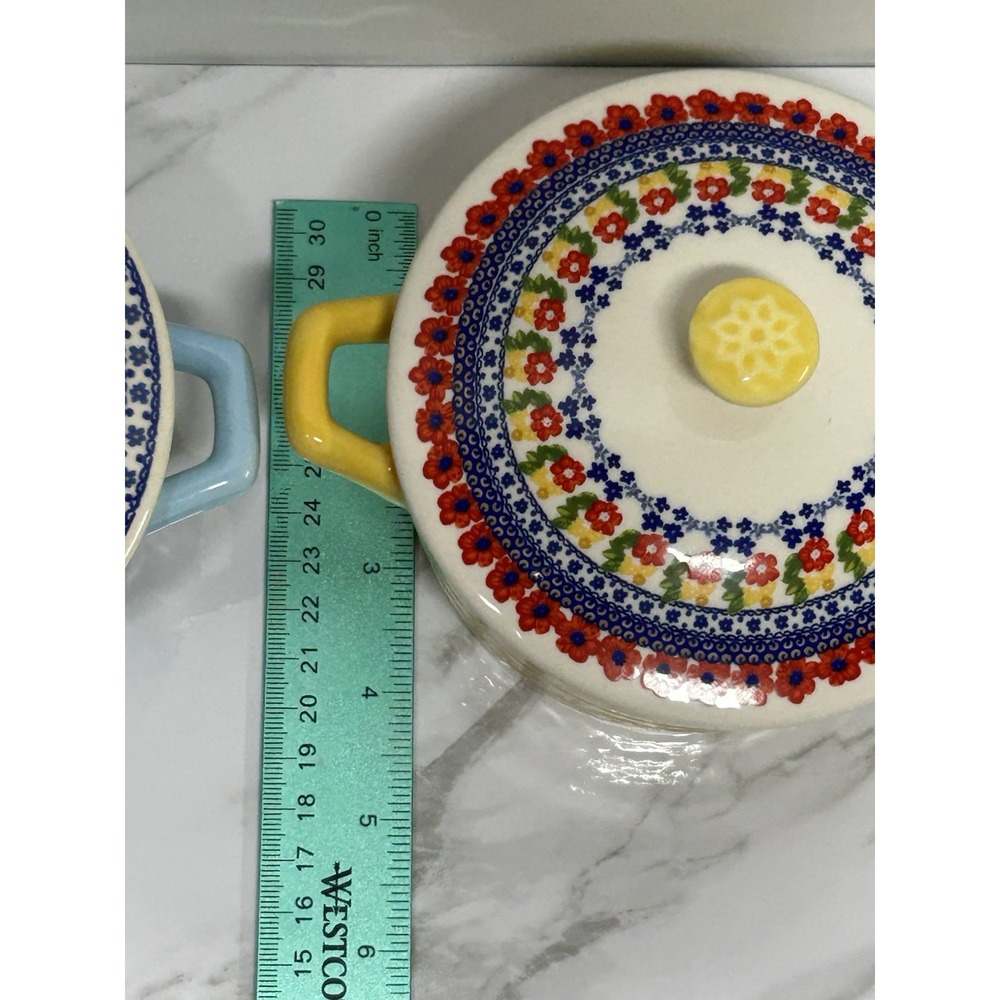 Pioneer Woman 14.4 Oz Stoneware Mini Casserole Dish With Lid. Set Of 2. MINT!!!! - Picture 5 of 5